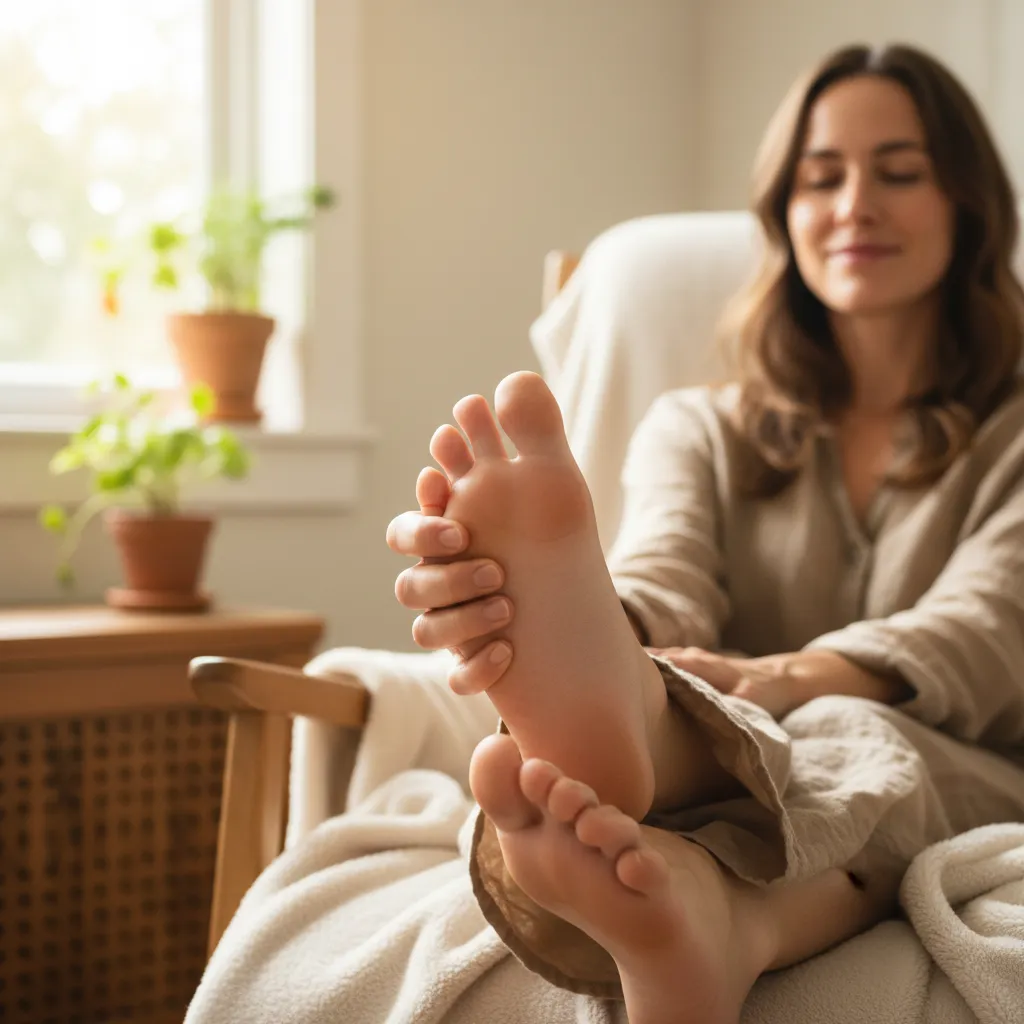 Self-reflexology for focus