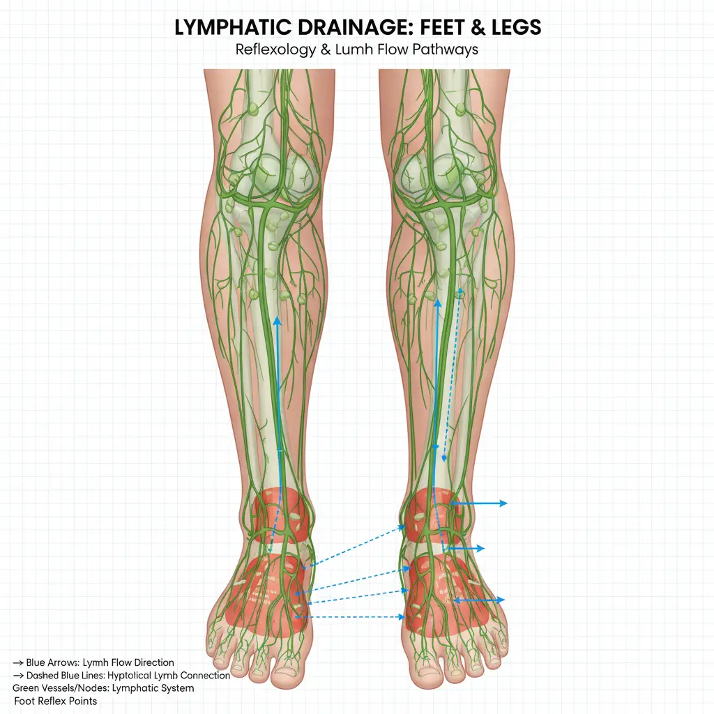 Anatomy of the Lymphatic System and Foot Reflex Zones