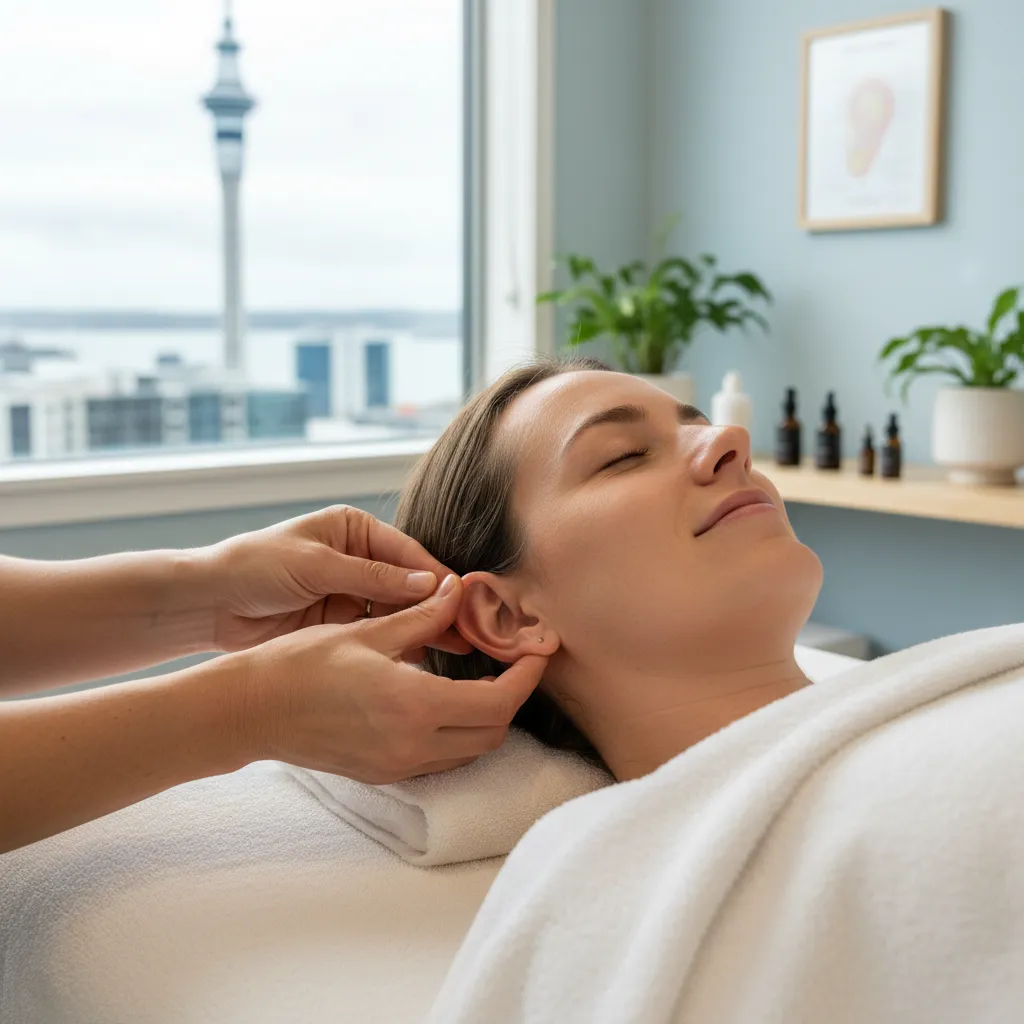 Ear reflexology session in Auckland