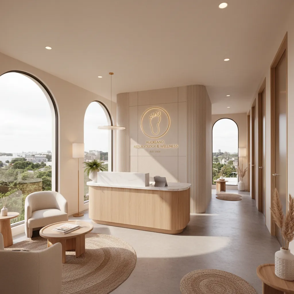 Auckland reflexology clinic interior