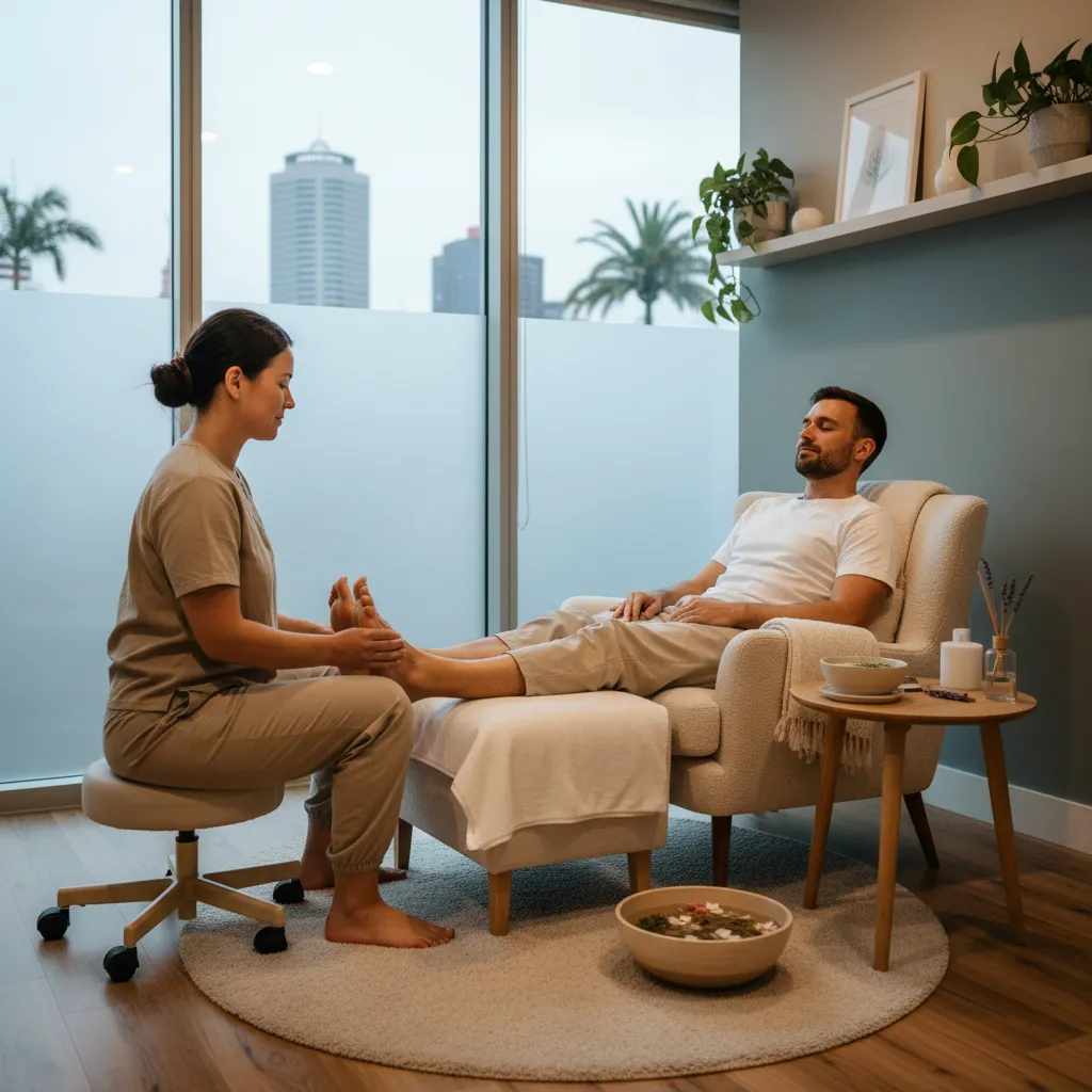 Reflexology session for women's health in Auckland