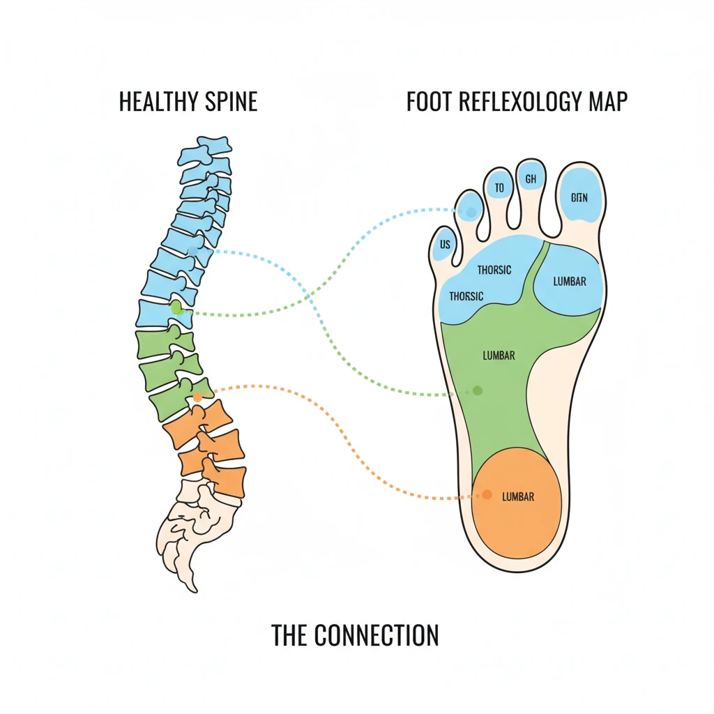 Spine to foot connection diagram