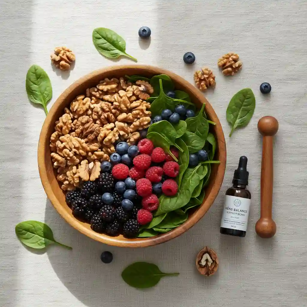 Healthy lifestyle and reflexology tools composition