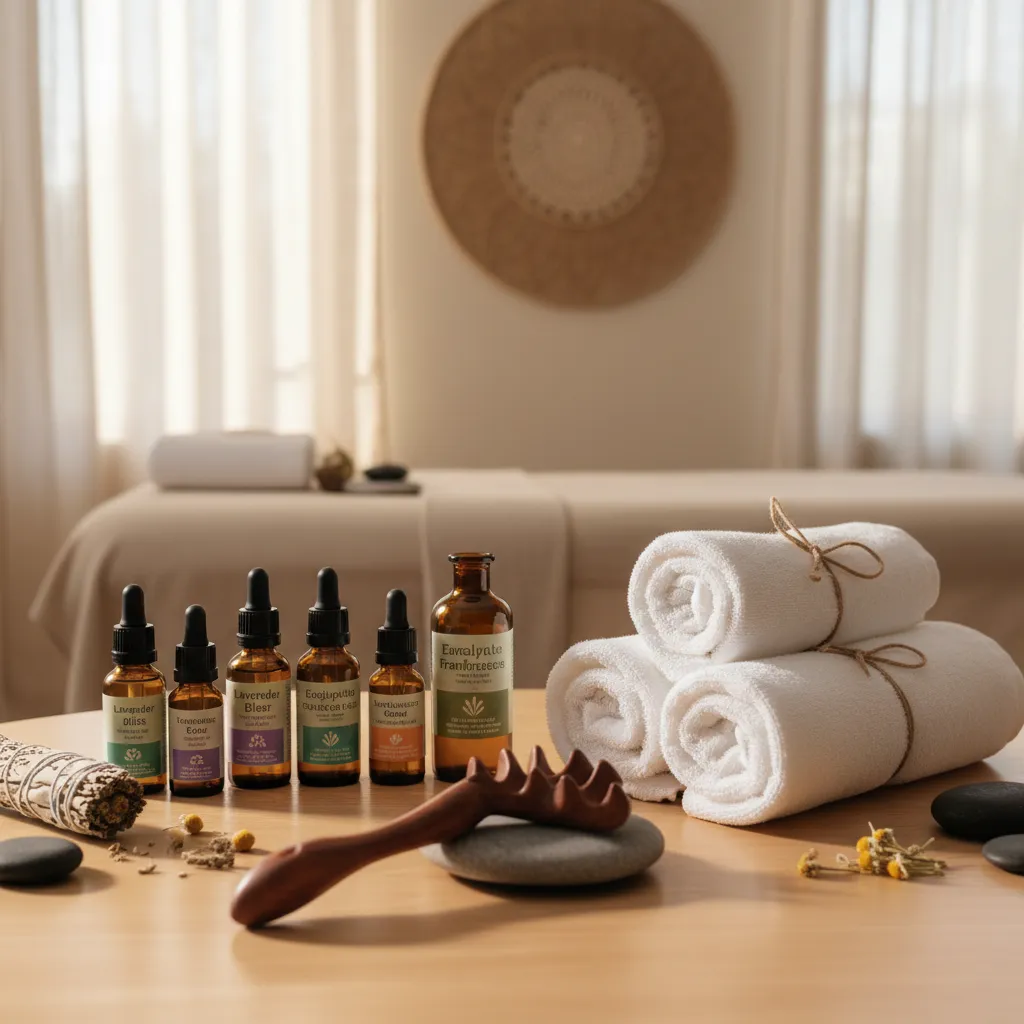 Holistic reflexology setup for migraine maintenance