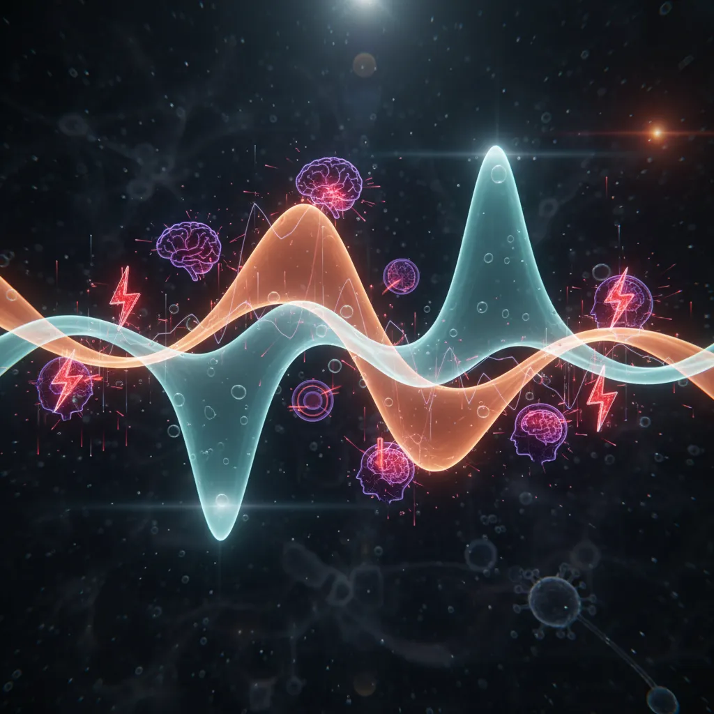 Illustration of hormone cycles and headaches